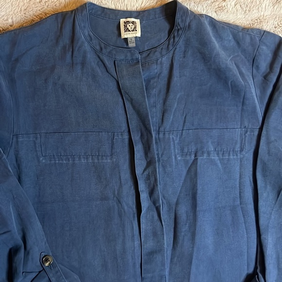 Ultra soft Lyocell Linen blend tunic Anne Klein - Picture 2 of 11